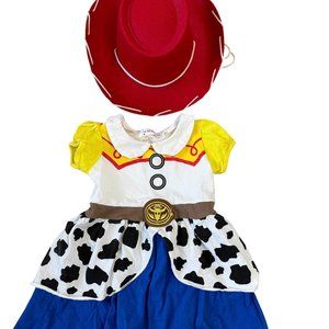 Halloween Costume Toddler Cowgirl Dress with Hat Size 12-24 Months Pre-owned